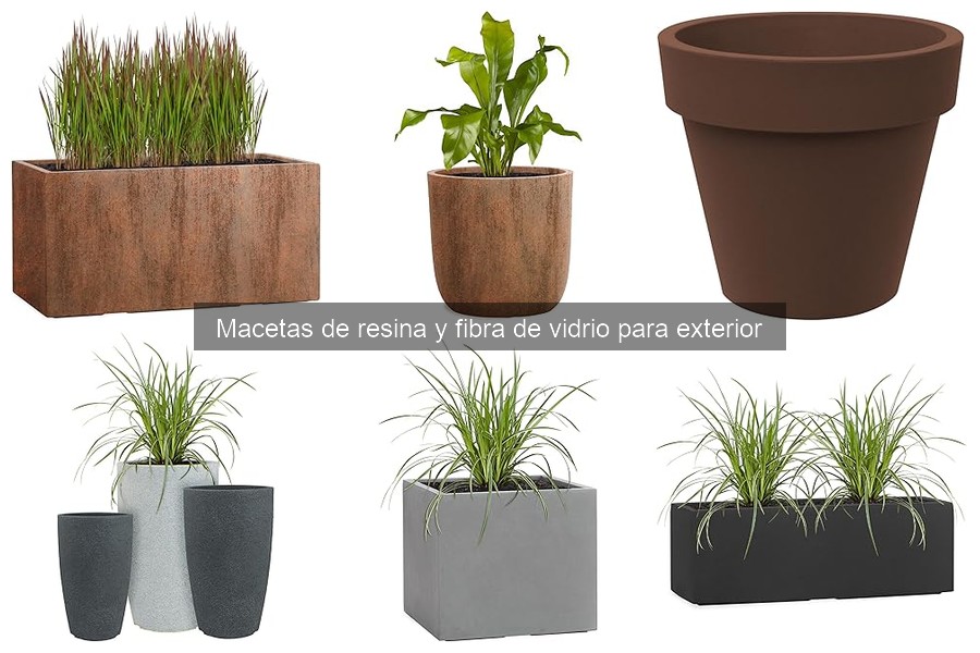 Ventajas y desventajas de macetas de resina y fibra de vidrio